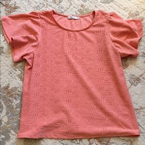 Coral Short Sleeve Top